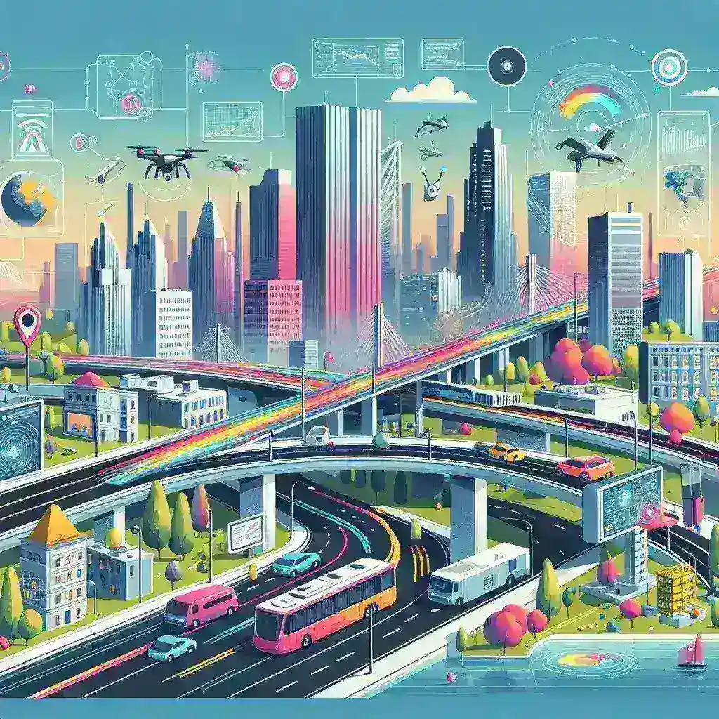 "Imagem destacando tecnologias avançadas de previsão de falhas em infraestrutura urbana, como sensores IoT e análise de dados em tempo real, ilustrando a importância da manutenção preditiva para cidades inteligentes."
